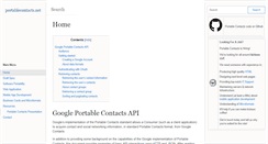 Desktop Screenshot of portablecontacts.net