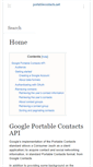 Mobile Screenshot of portablecontacts.net